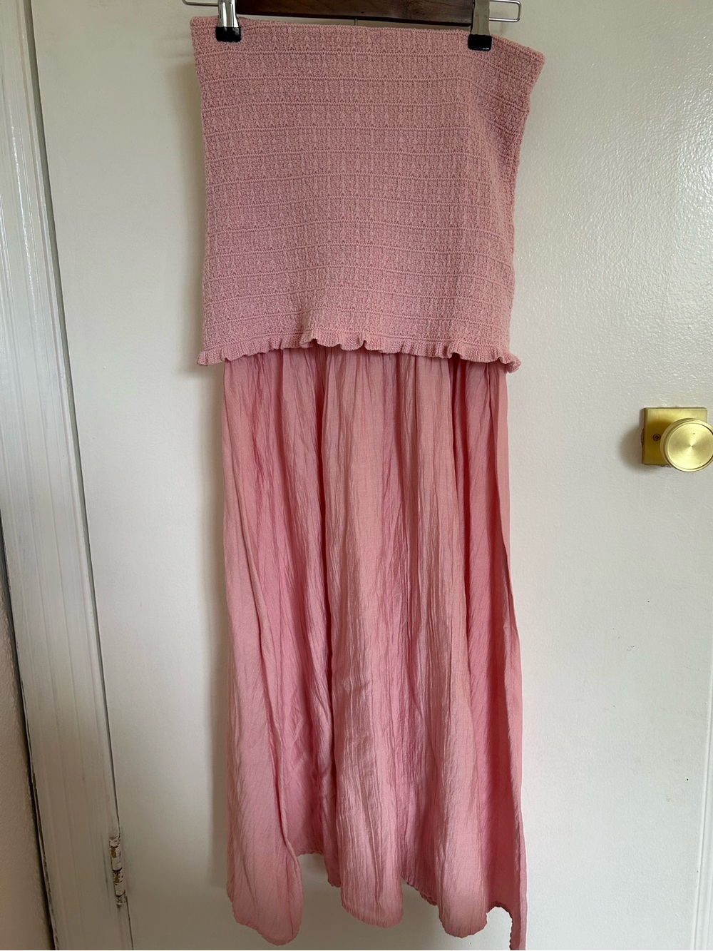 Zara pink matching crochet set with skirt and car cardigan